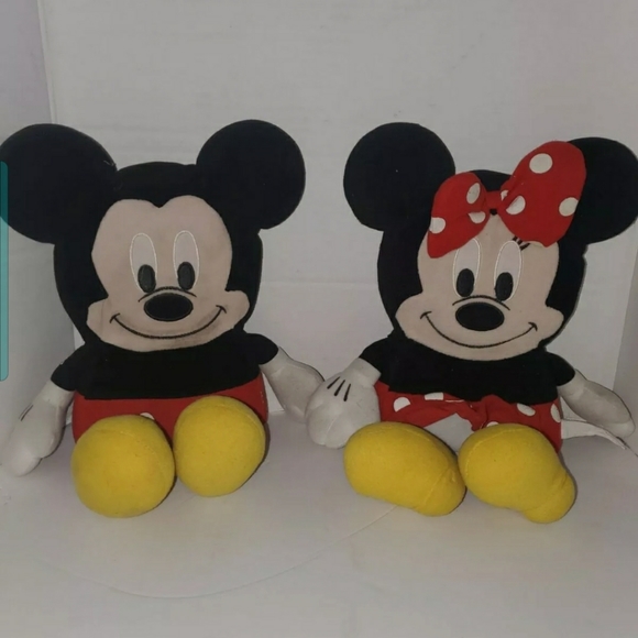 Disney Mickey Mouse Square Plush, Minnie Mouse Squ